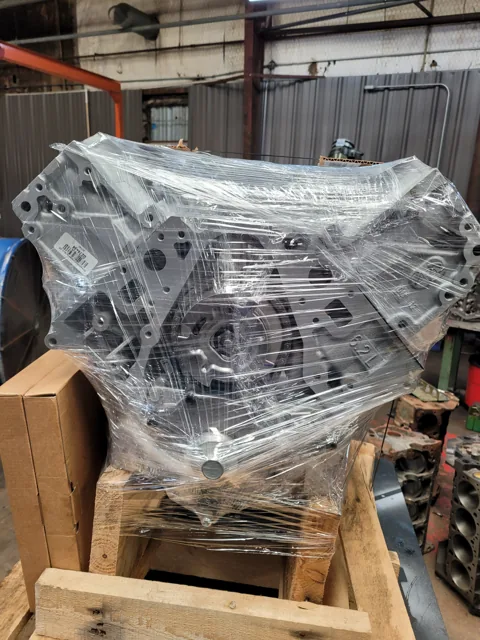 Wrapped LT engine on its shipping support