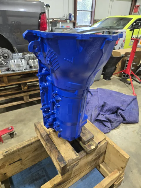 Transmission case in the shop