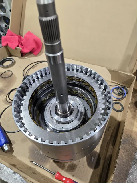 Gear and shaft assembly detail
